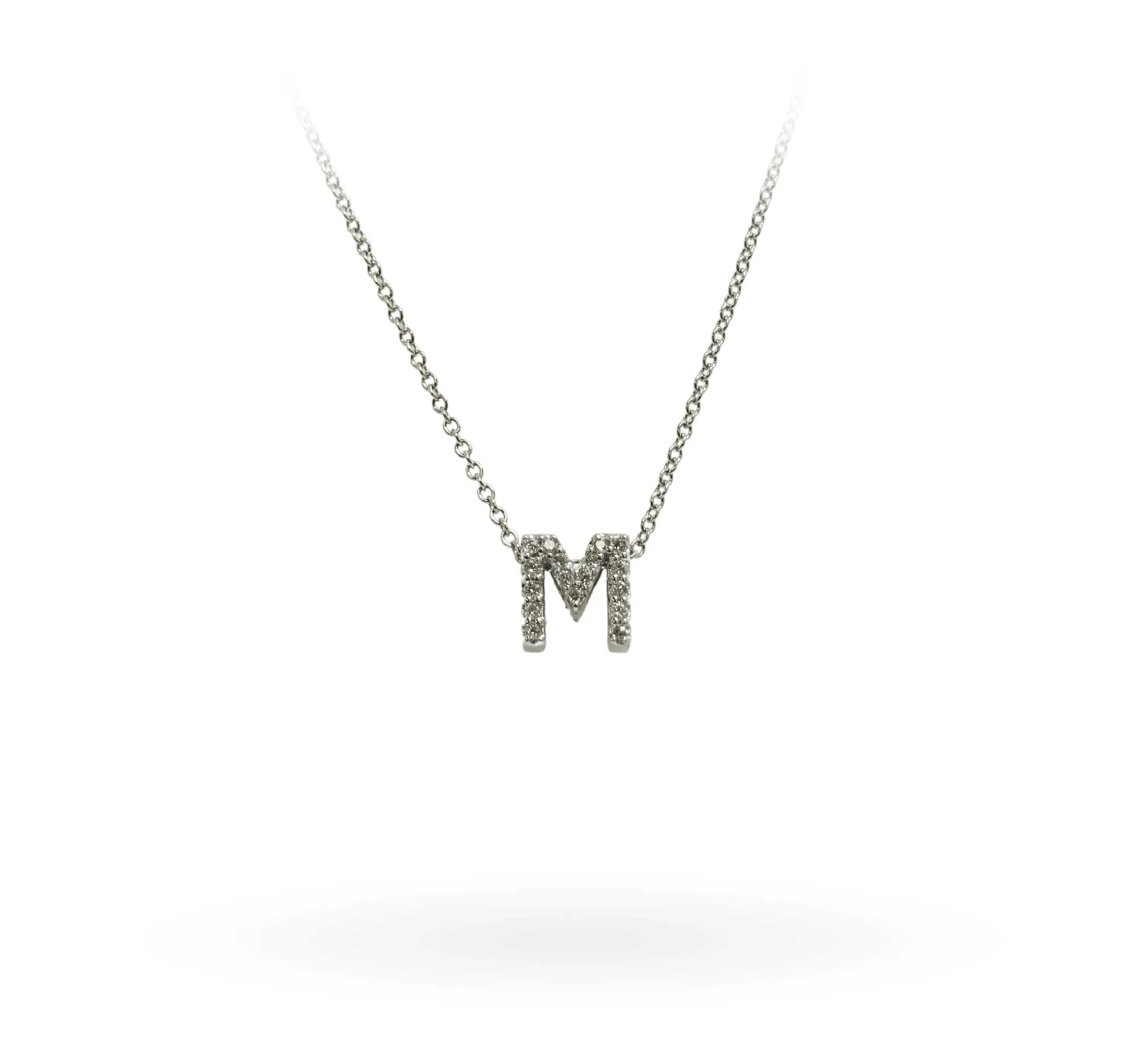 Initial "M" Necklace