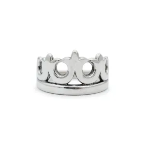 James Avery 925 Sterling Silver Crown Cocktail Ring