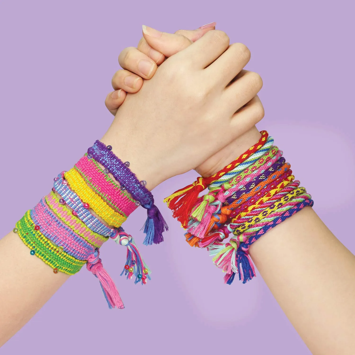 Jewelkeeper BFF Friendship Bracelet Activity Kit, DIY Bracelet Making Kit for Girls, Makes