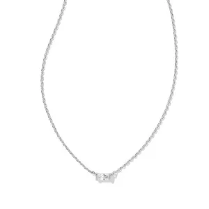 Juliette Silver Plated Necklace White Crystal by Kendra Scott