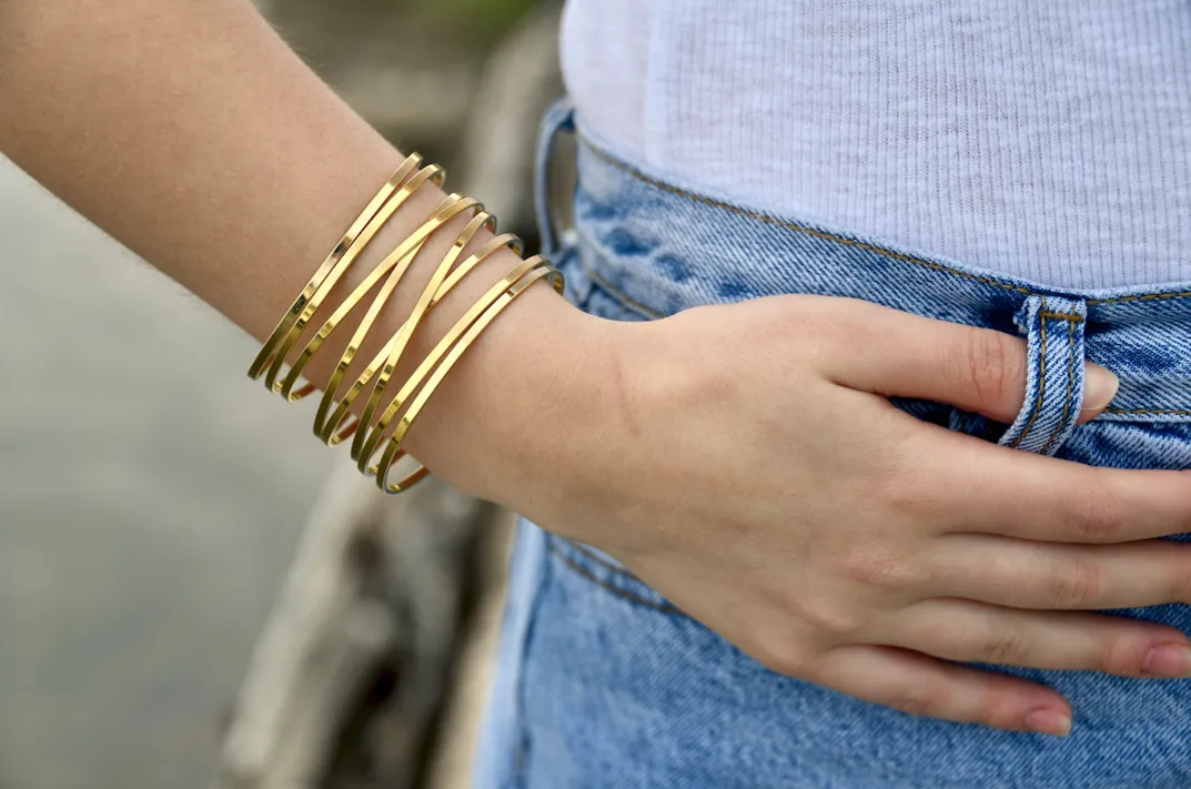 LANA COIL CUFF  BRACELET - SMALL