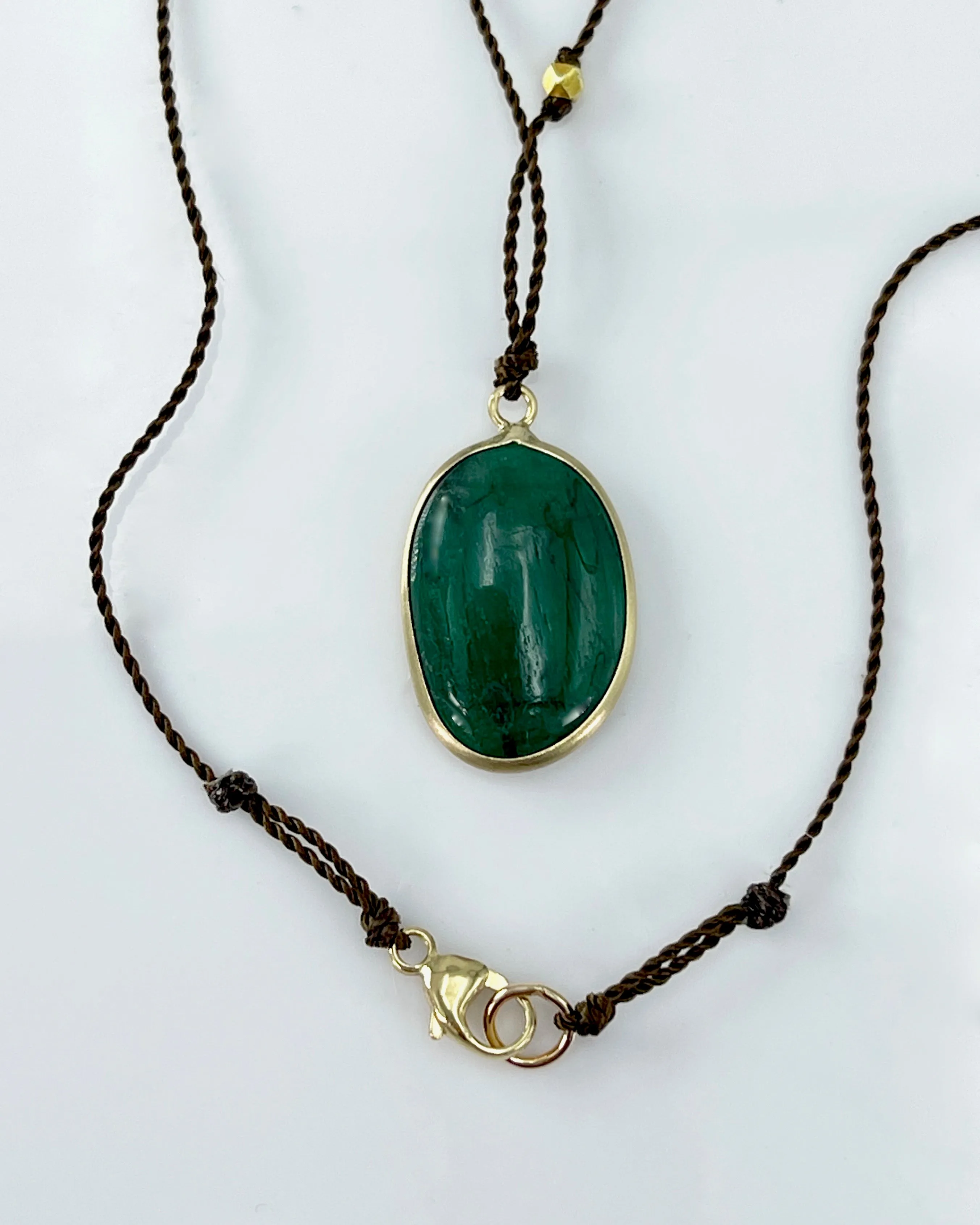 Margaret Solow Single Stone & Gold Necklaces