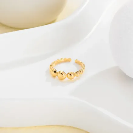 Milly | Adjustable Gold Plated Stainless Steel Ring