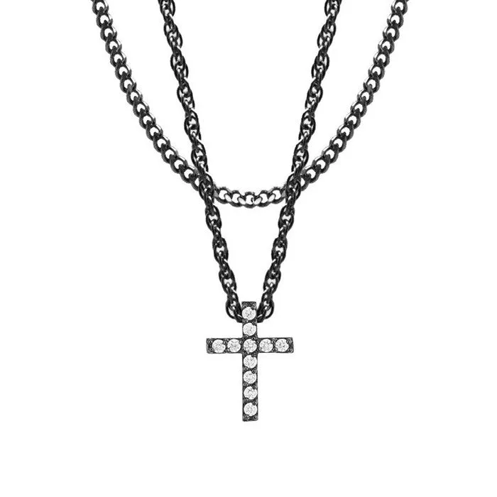 Mister Crucis Black Necklace