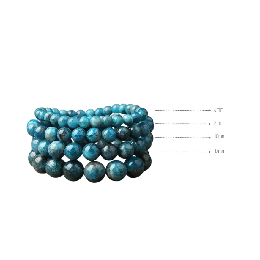 Natural Apatite Bracelet Multiple Sizes