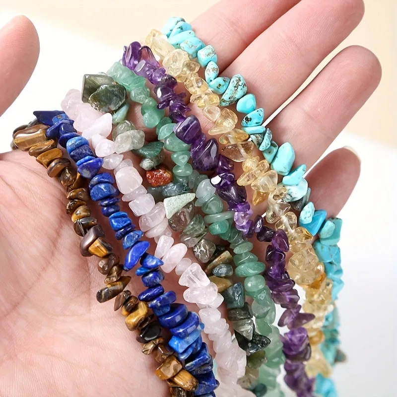 Natural Crystal Gravel Beads for DIY Bracelets and Jewelry