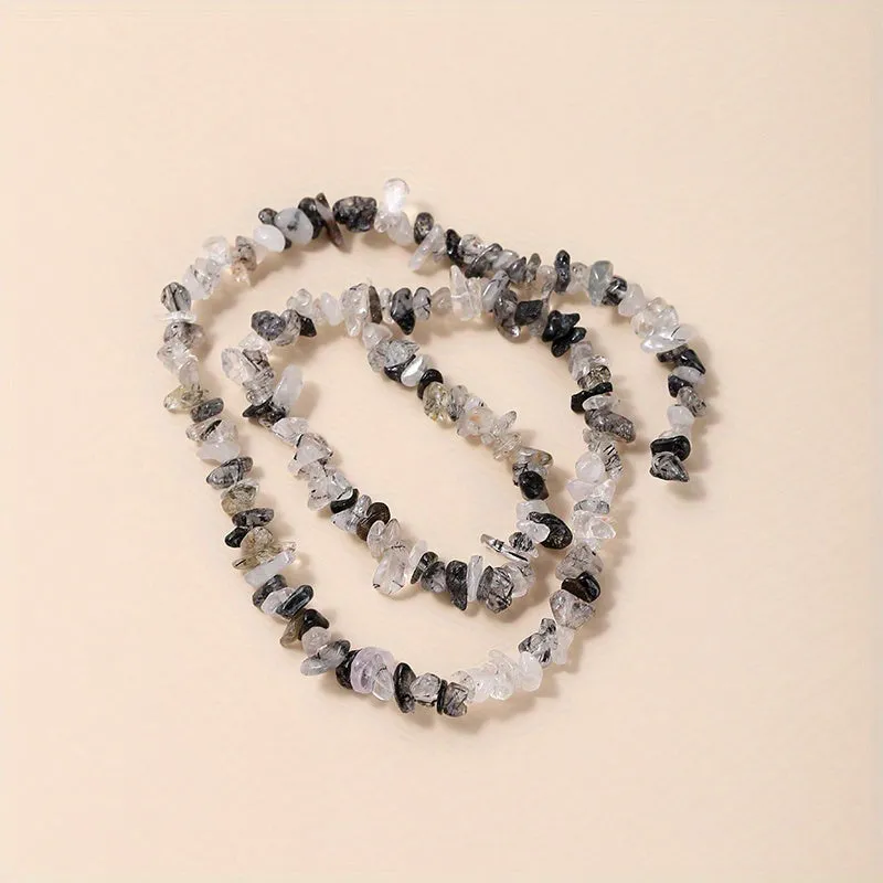 Natural Crystal Gravel Beads for DIY Bracelets and Jewelry