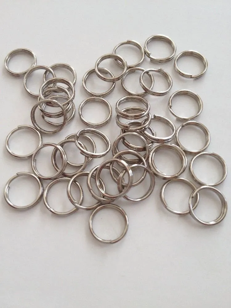 New 500 pcs Silver Tone Split Double Loop Open Jump Rings 8mm Jewelry Item #151 Making Earring Findings Supplies Tools Craft Making Hardware