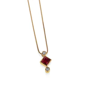 Paloma Lab-Grown Gemstone and Diamond Pendant