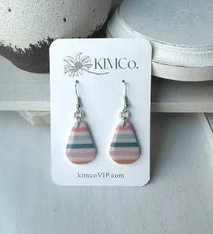 Polymer Clay Stripe Earrings * 2 Options