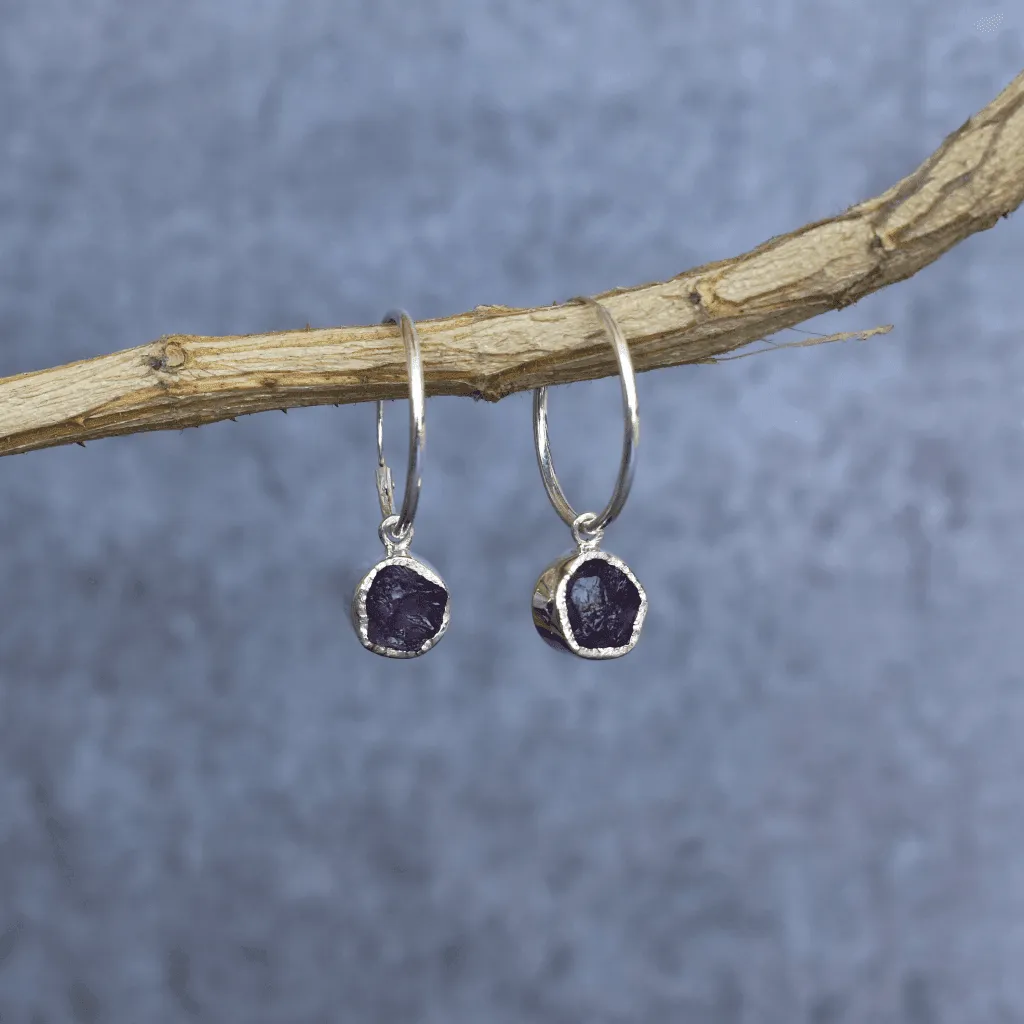 Raw Regency - Amethyst Earrings