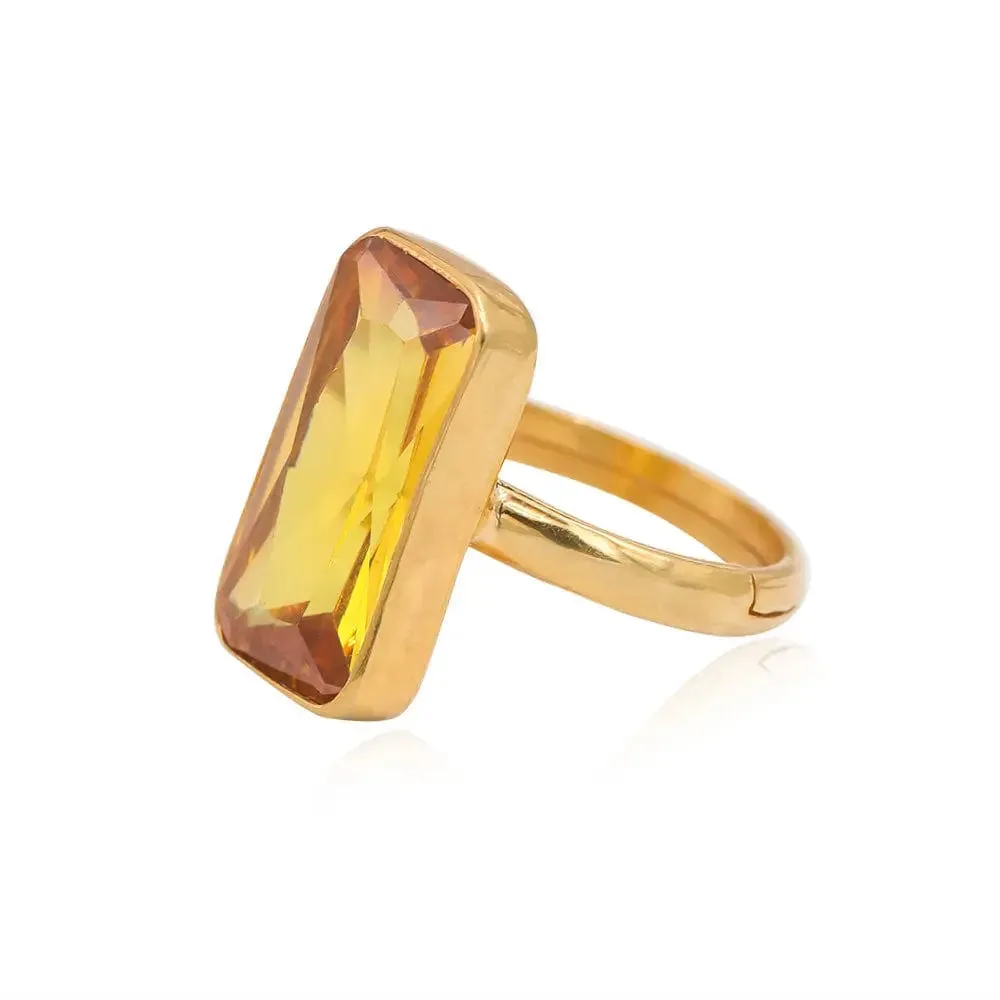 SILVER 92.5 CITRine RING