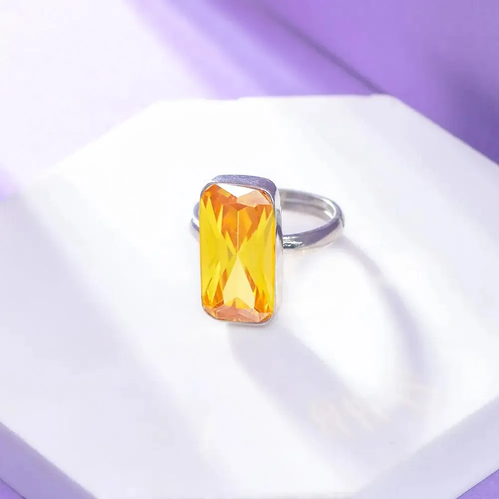 SILVER 92.5 CITRine RING