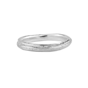 Silver Skinny Oak Ring