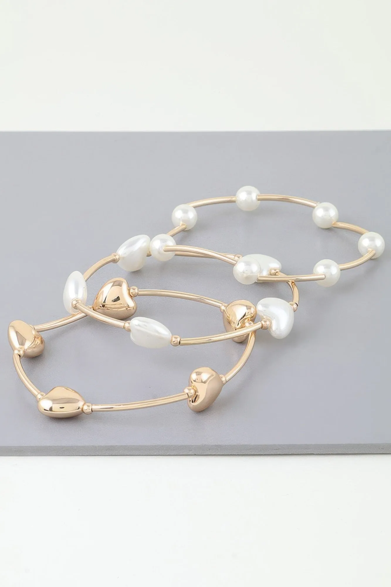 Simple Heart Beaded Wrap Bracelet