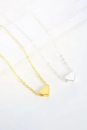 Simple Heart Pendant Necklace