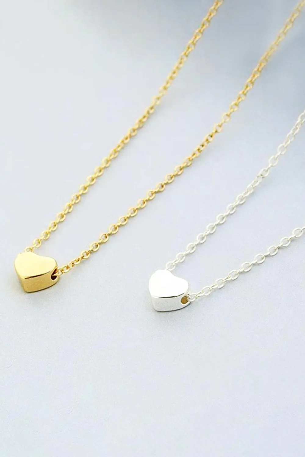 Simple Heart Pendant Necklace