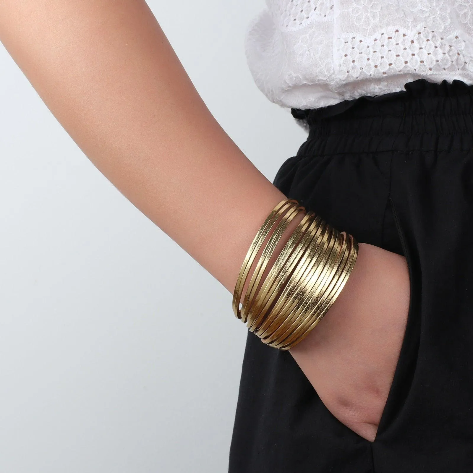 'Simple' Wide Cuff Bracelet - lavender