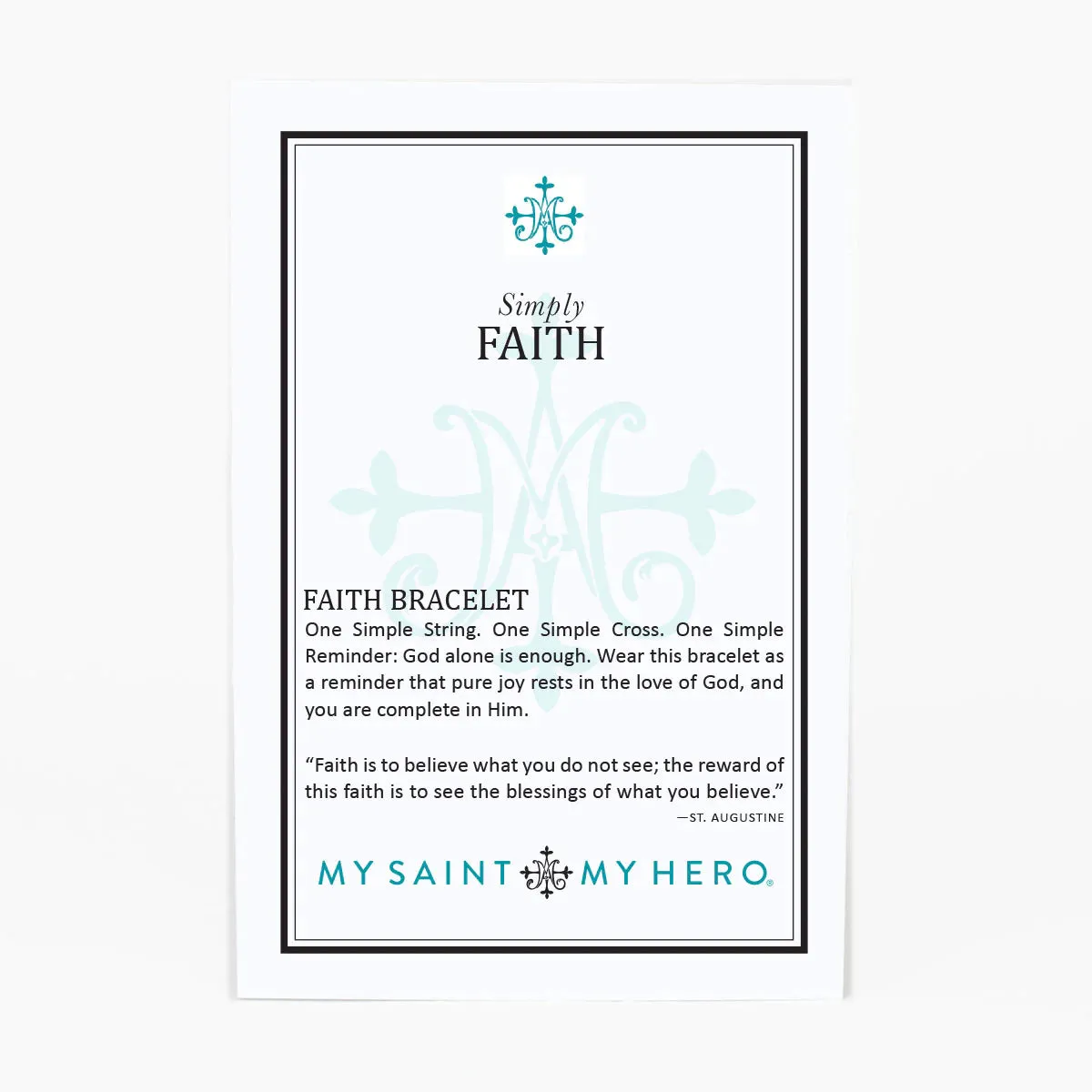 Simply Faith Bracelet Black