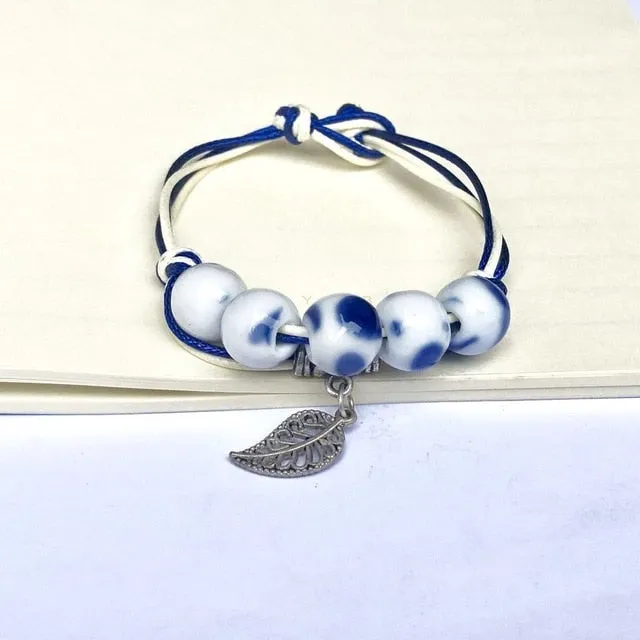 Simply hand-made  Ceramic Bracelets Beads boho style Women's Fashion Jewelry