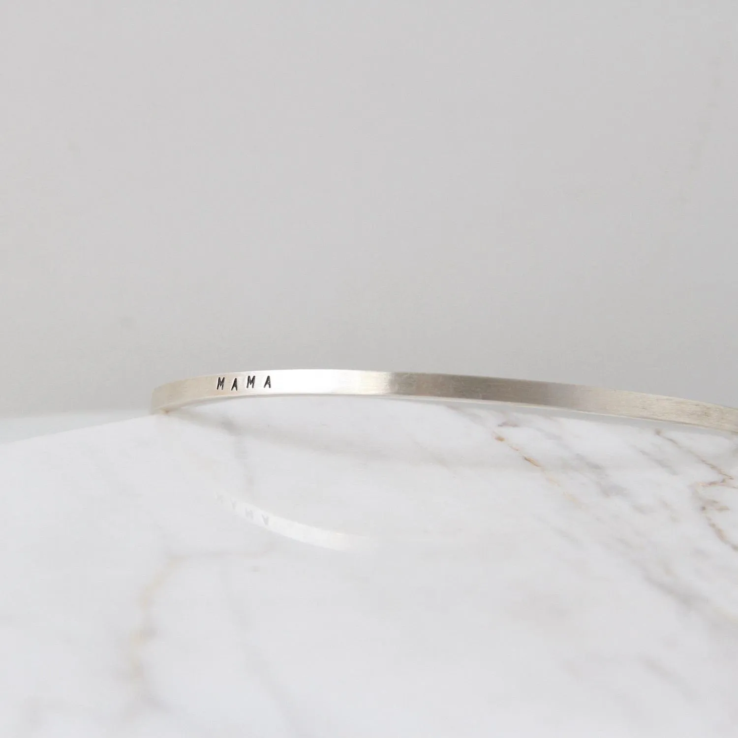 Sterling Silver Cuff - "Mama"