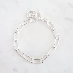 Sterling Silver Oval Link Chain Bracelet