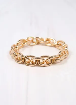 Teresa Link Stretch Bracelet GOLD