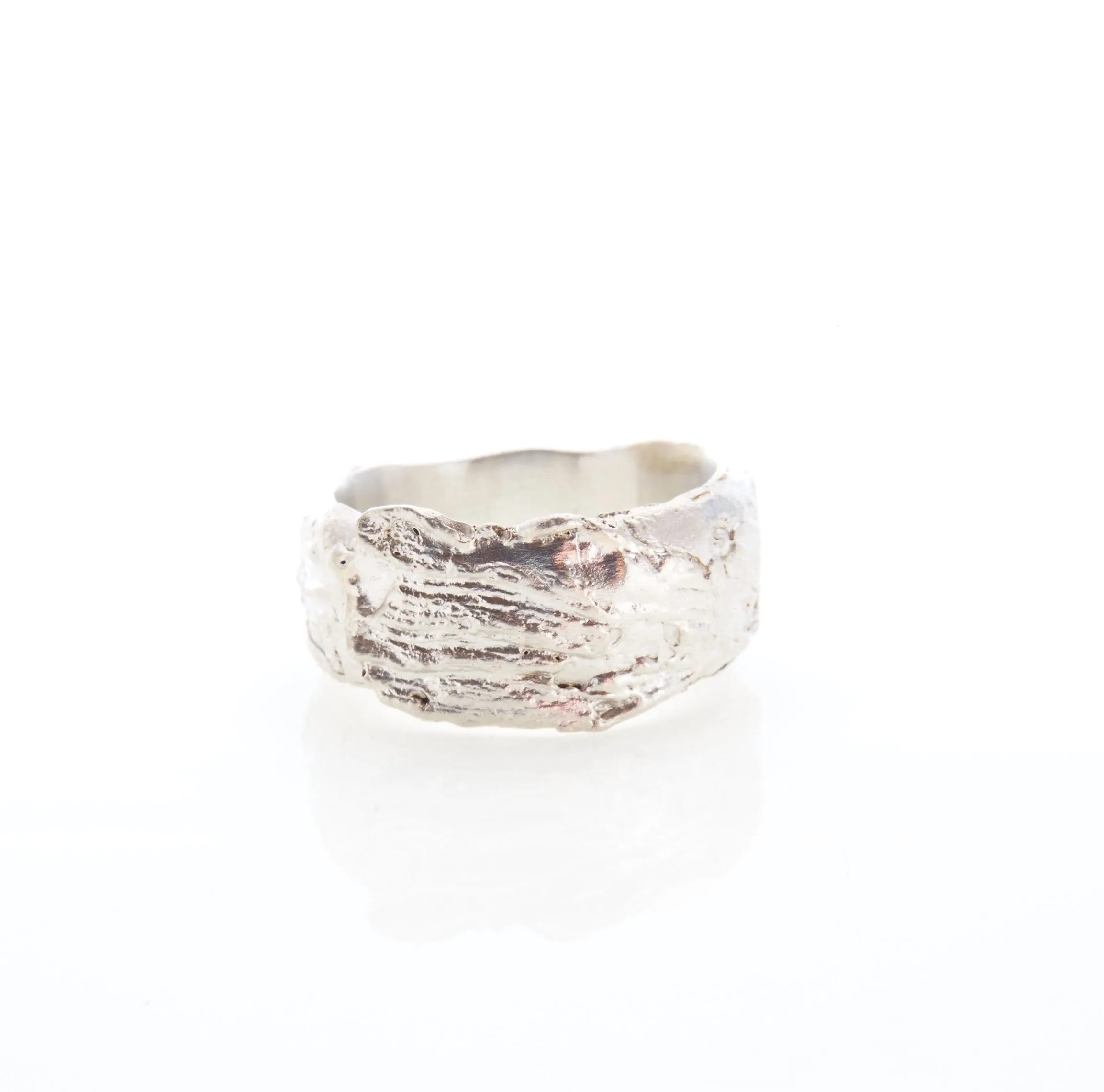 Textured Silver Ring