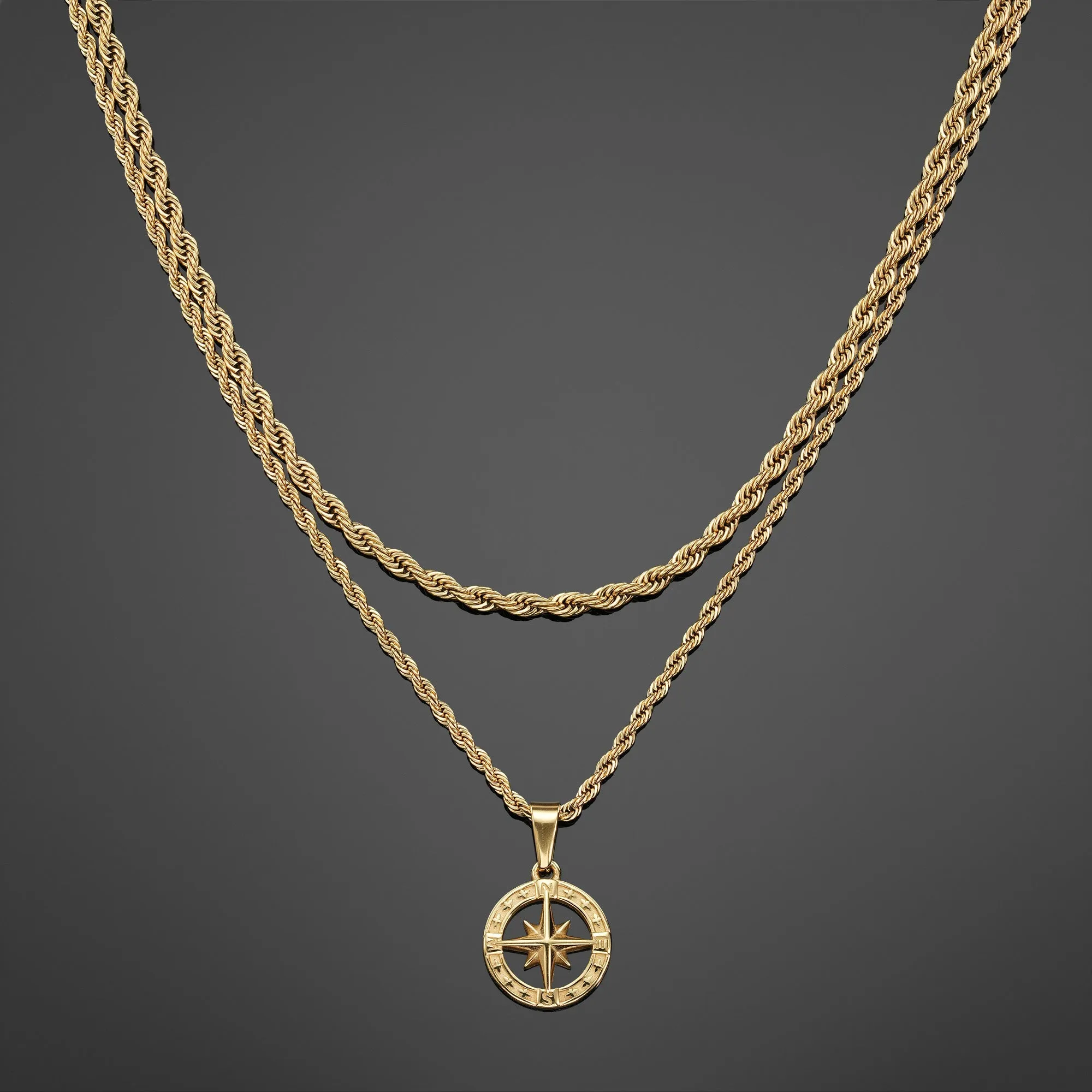 The North Star Pendant Set - Gold RG1016G