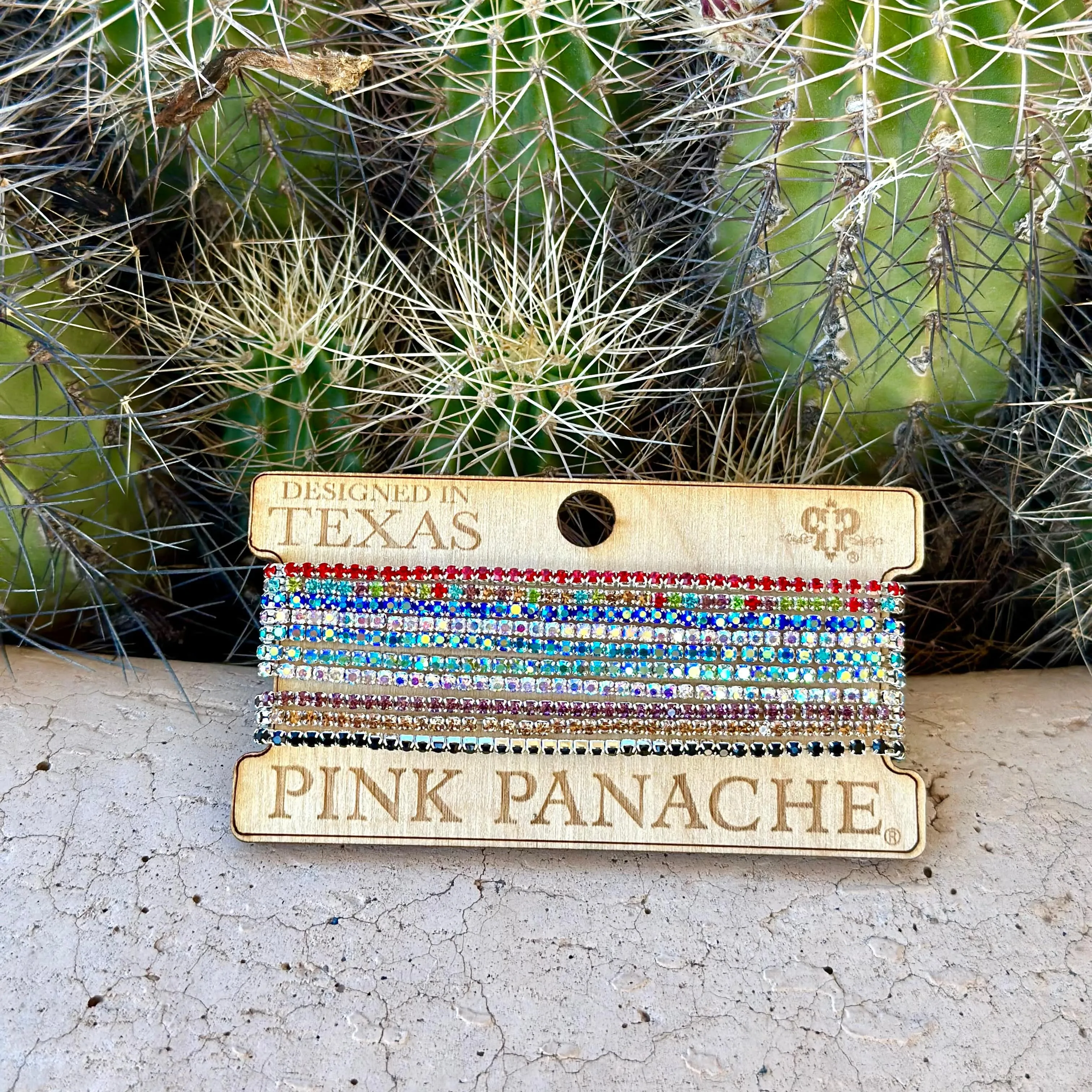 The Pink Panache Bring On The Fireworks Skinny Stack Bracelet Set