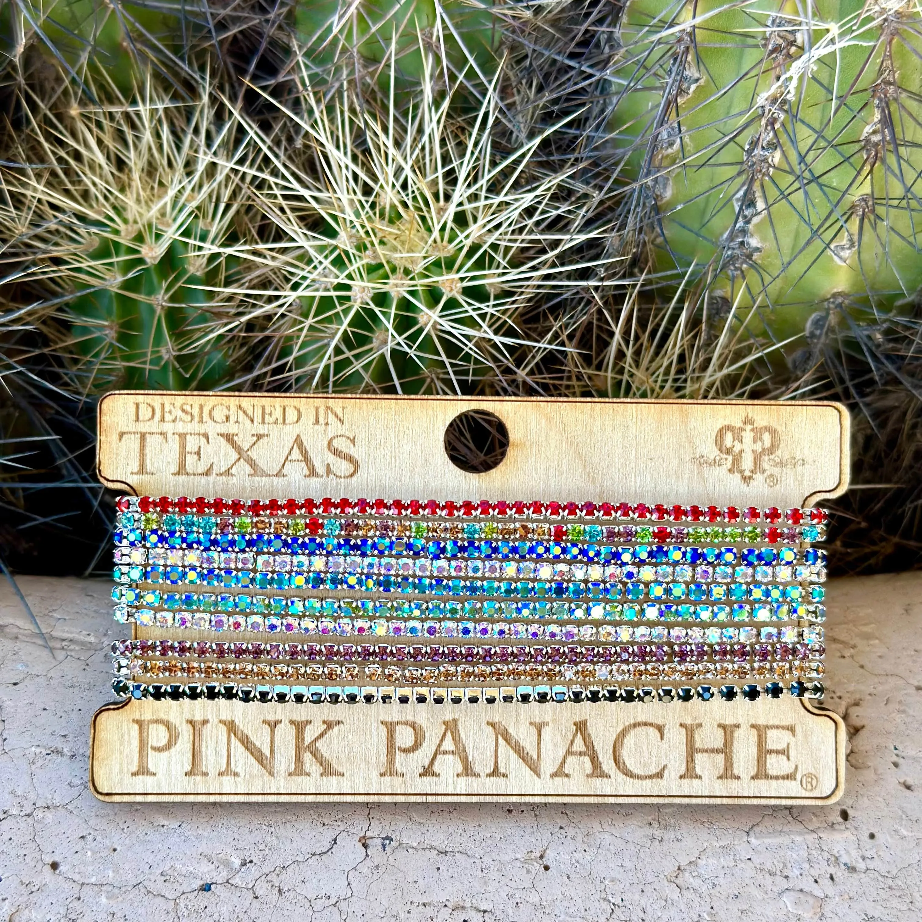 The Pink Panache Bring On The Fireworks Skinny Stack Bracelet Set