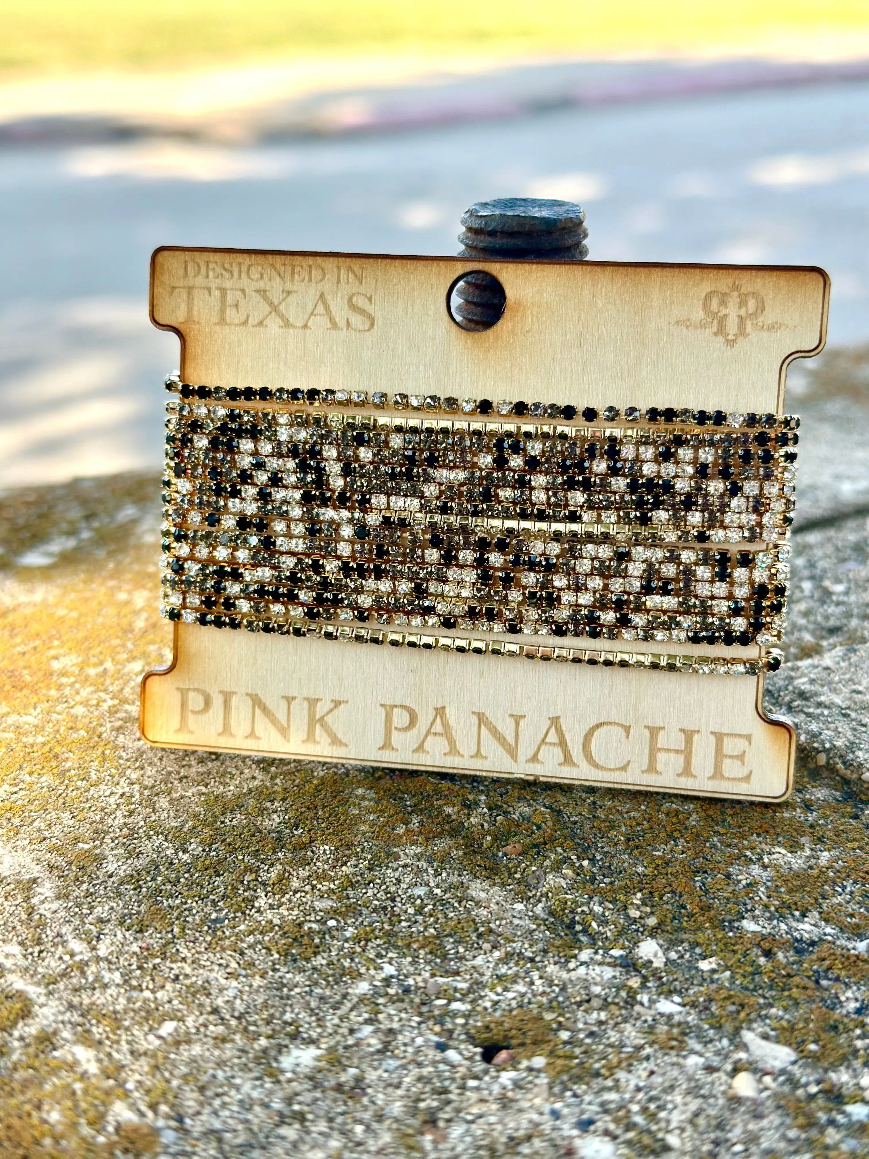 The Pink Panache Fall Gold Skinny Stack Bracelet Set