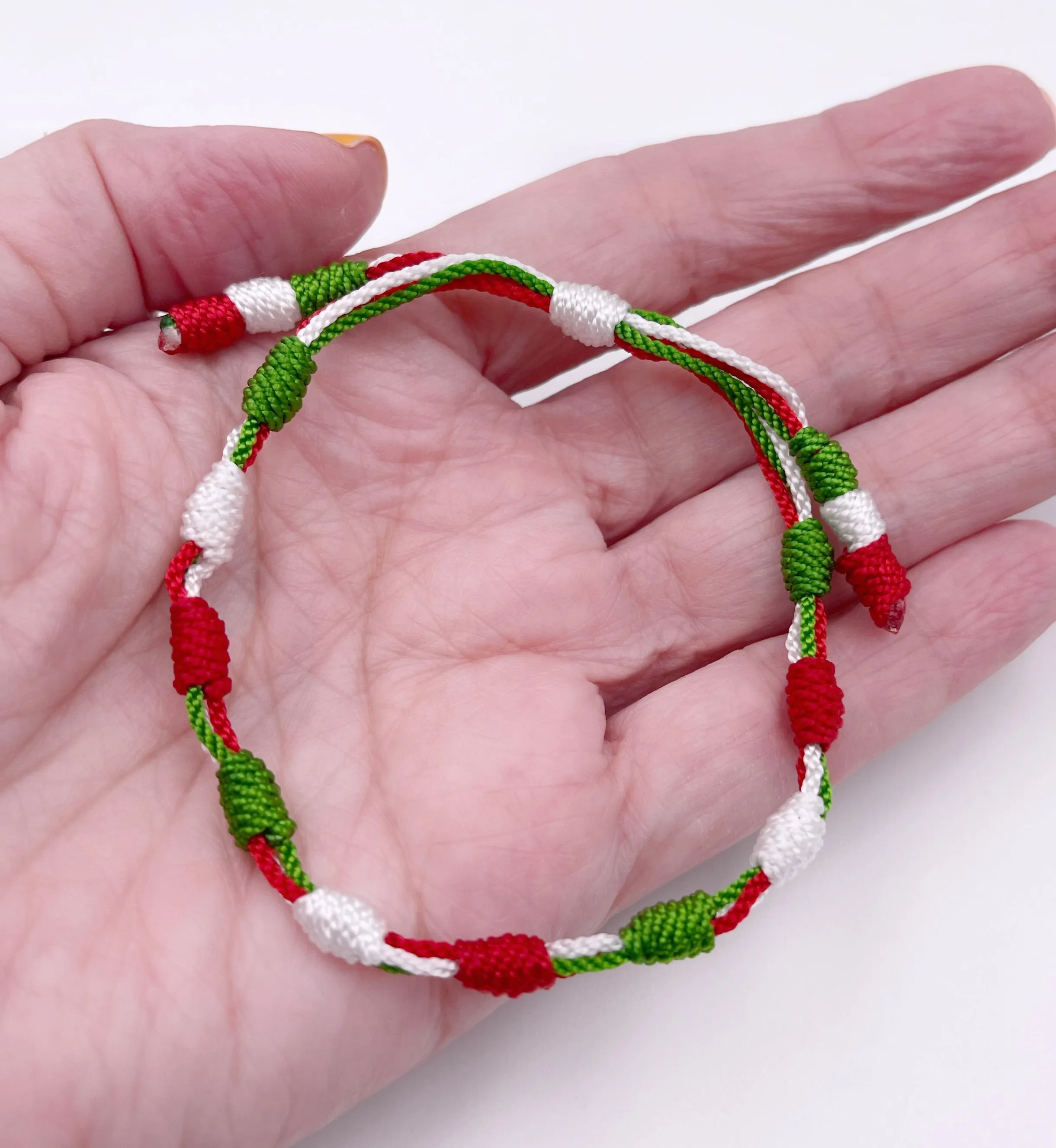 Tricolor Mexico Flag Bracelet