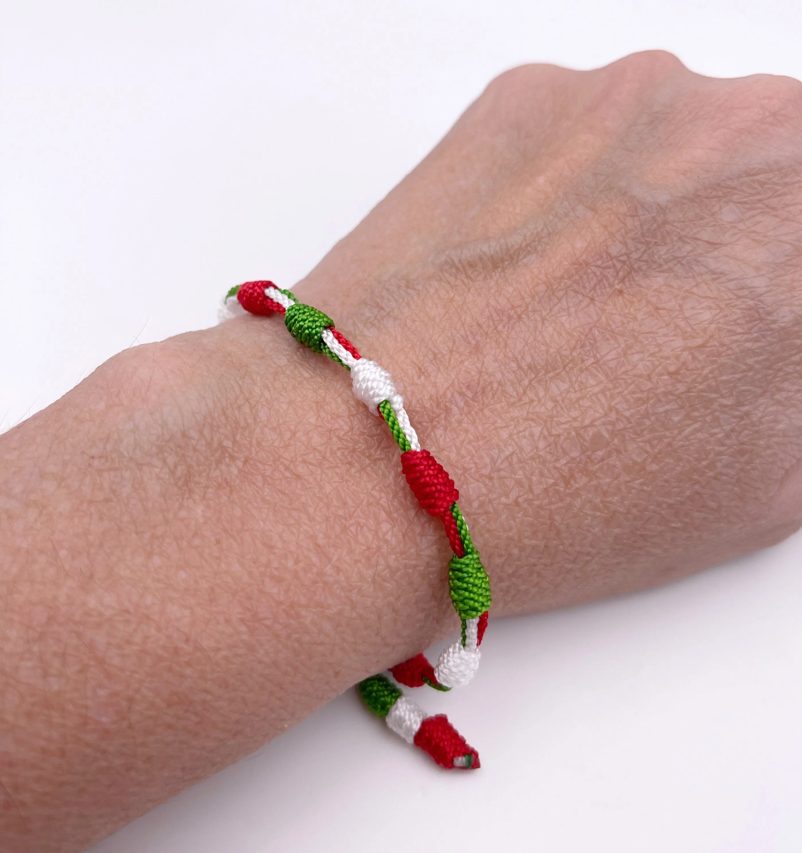 Tricolor Mexico Flag Bracelet