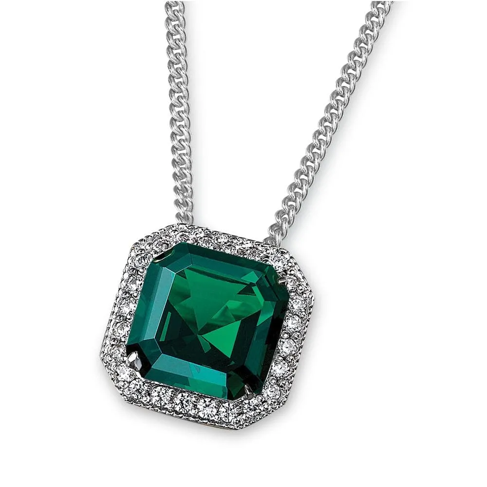 Tru-Emerald Asscher Cut Pendant