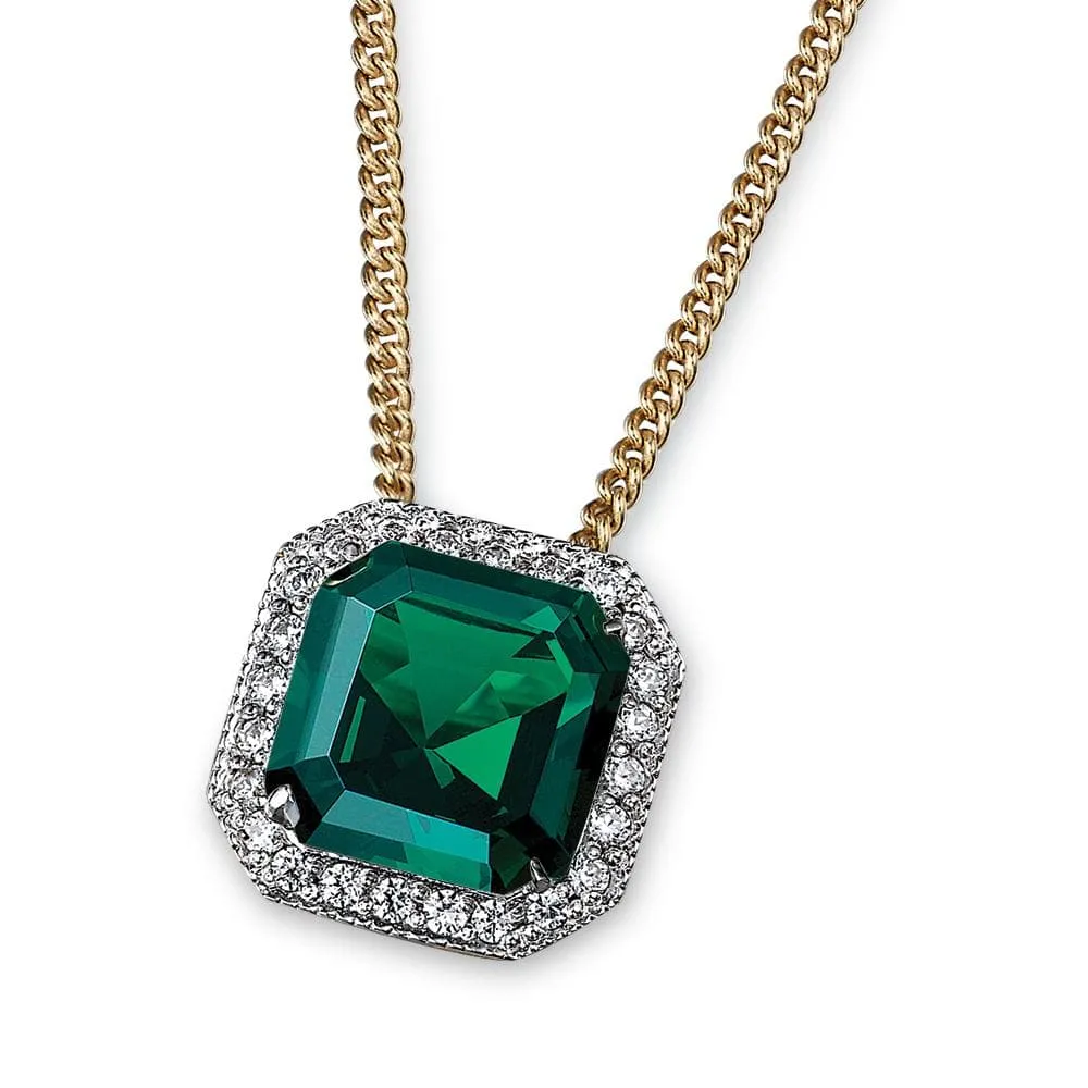 Tru-Emerald Asscher Cut Pendant