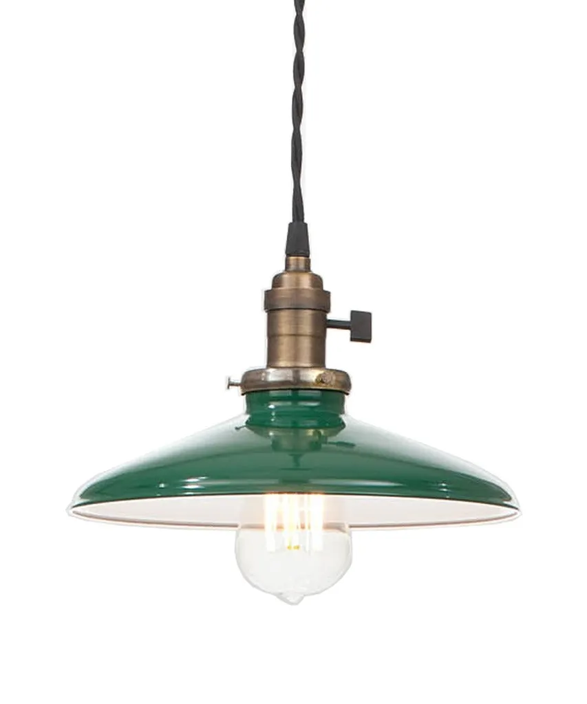 Vintage Style Edison Industrial Pendant Lamp, Emerald Green